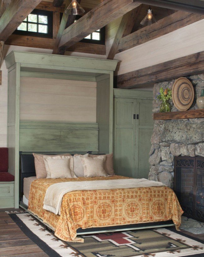Mountain cabin bedroom
