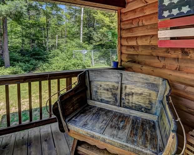 Country cabin porch