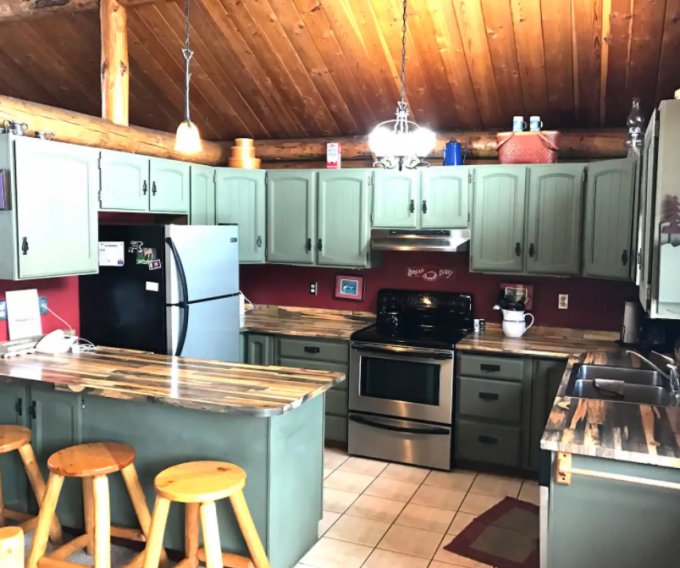 Mountain log cabin