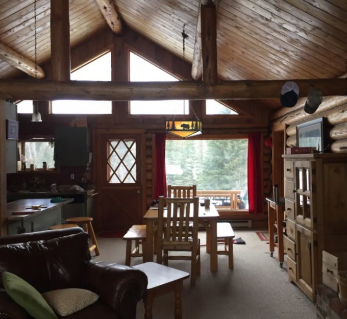 Mountain log cabin